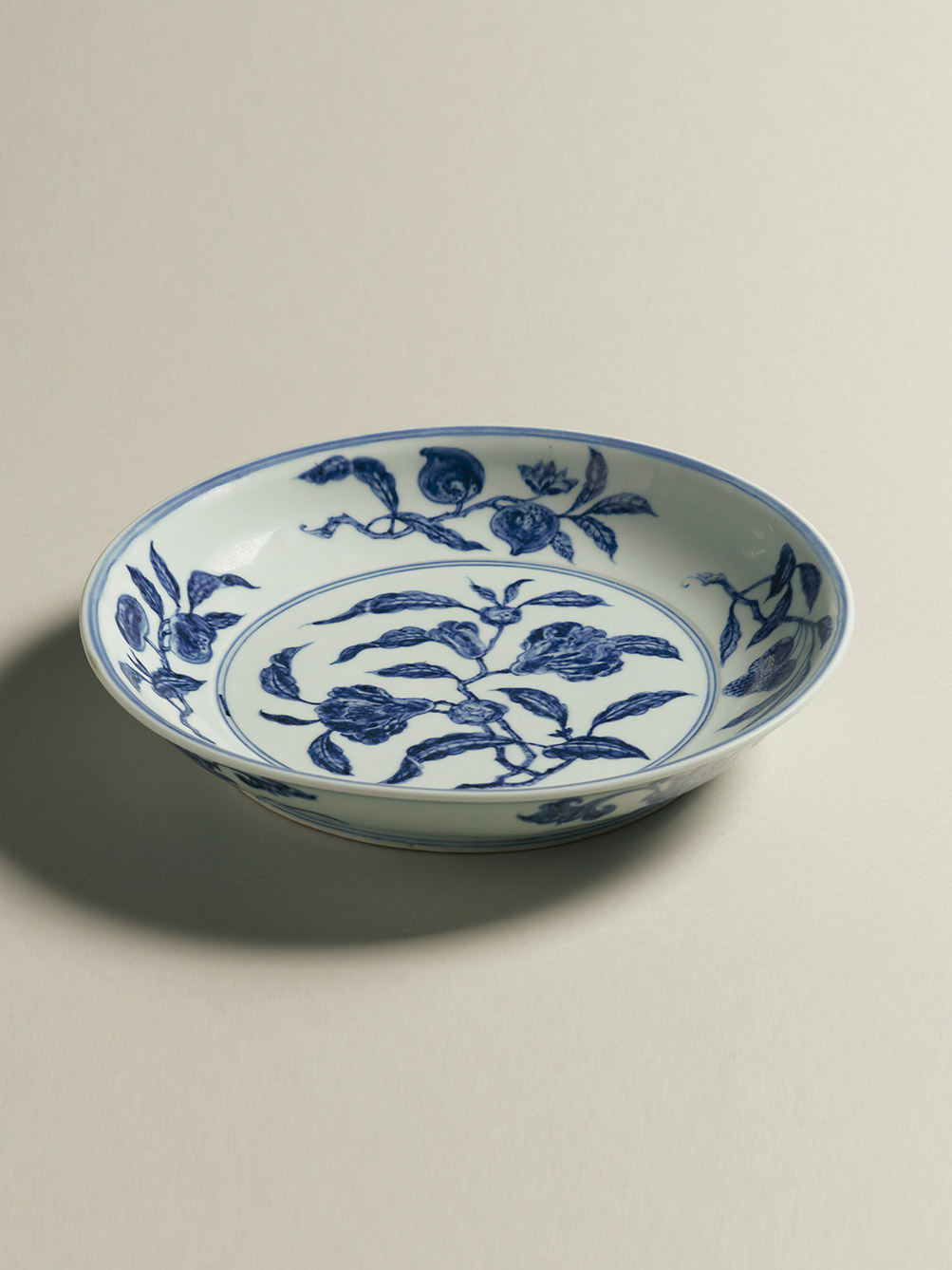 7. Underglaze blue porcelain ‘pomegranate’ dish