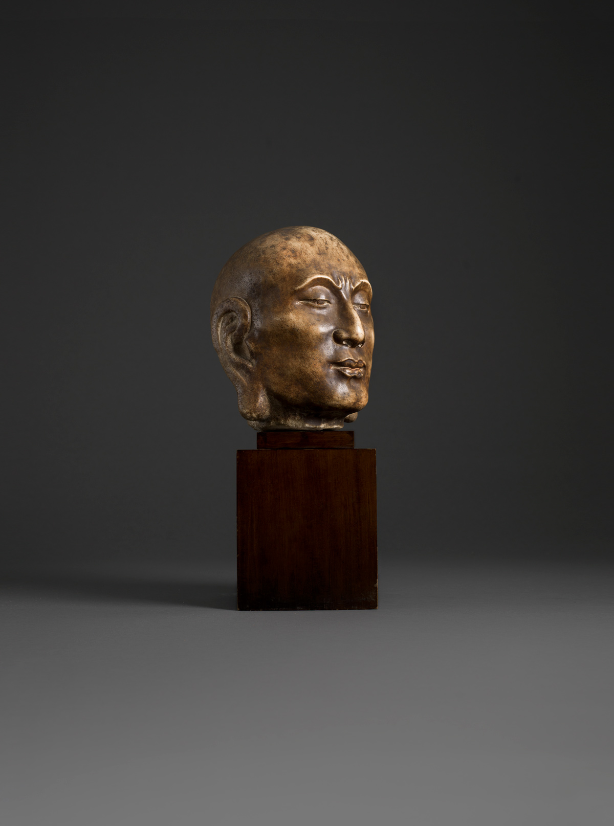 Marble head of a monk