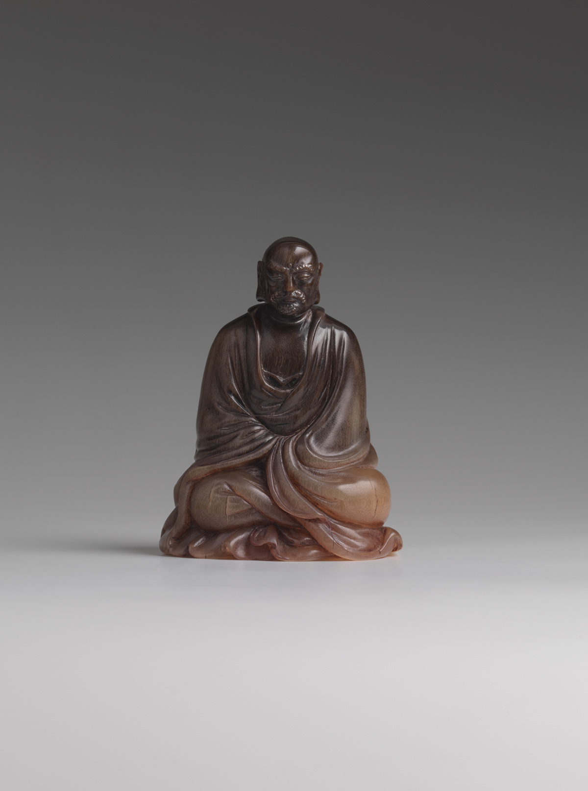 Rhinoceros Horn Figure of Bodhidharma