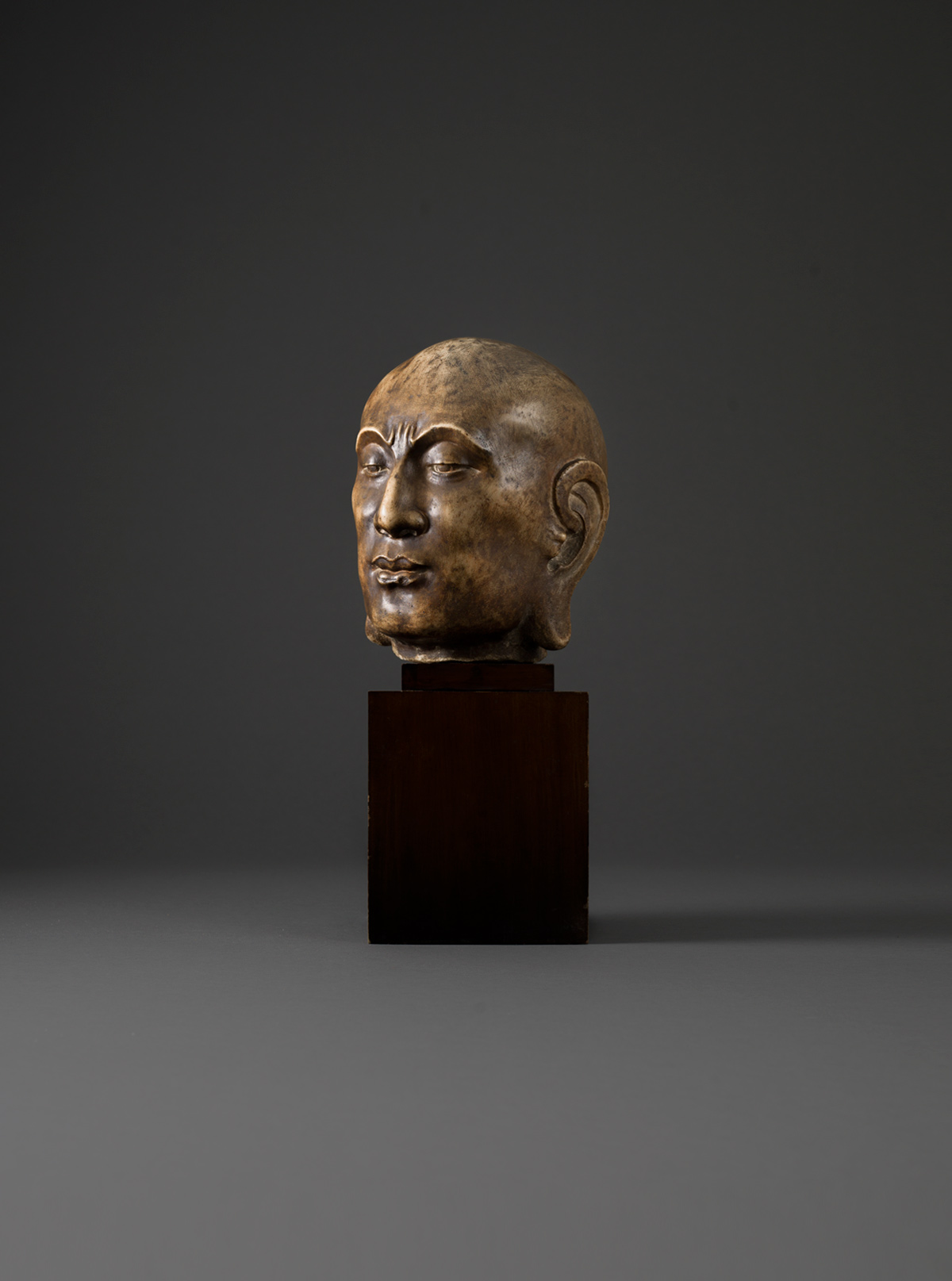 Marble head of a monk