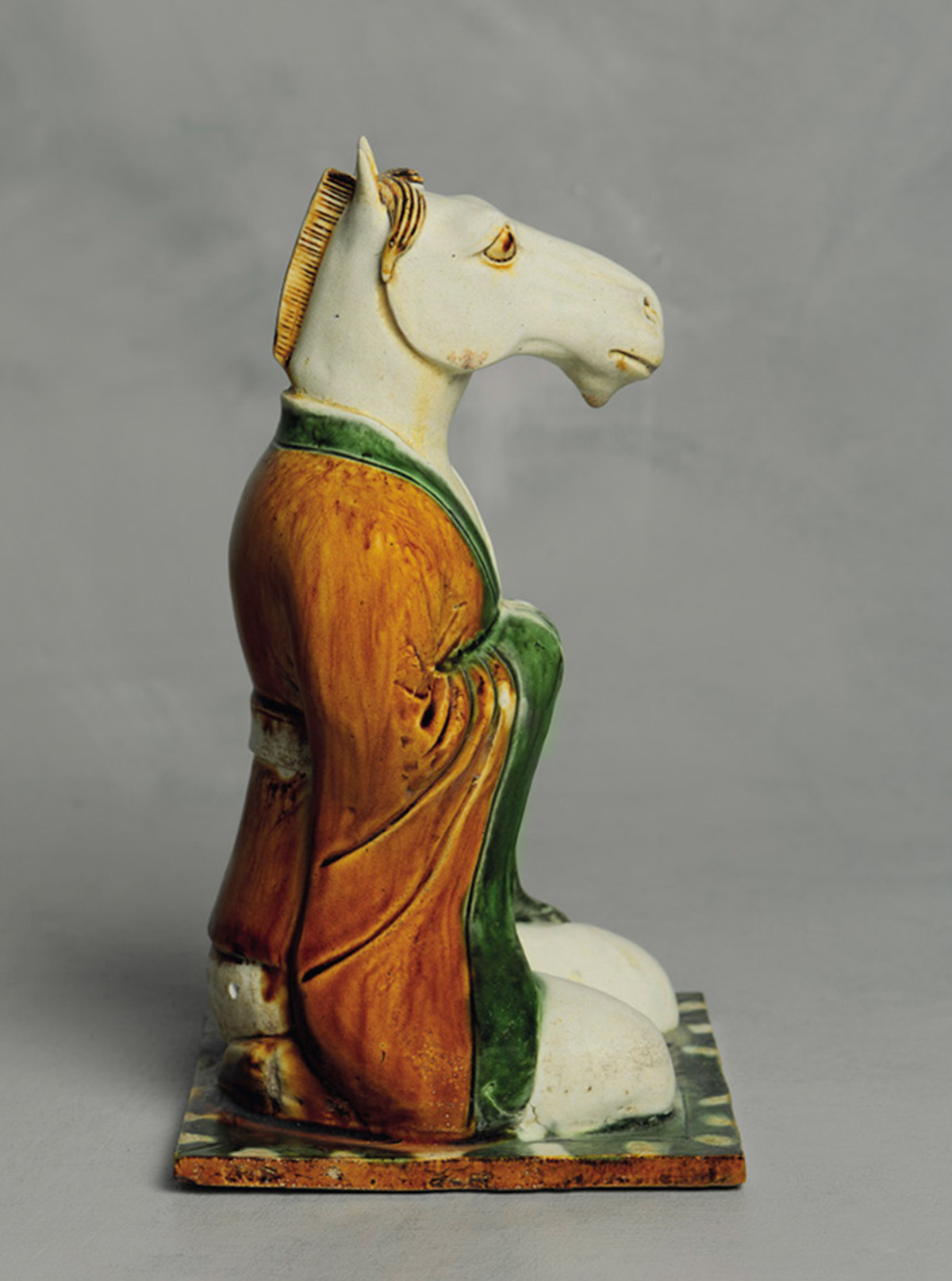 Sancai-glazed Earthenware Zodiac Figure