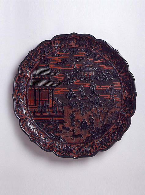 Black and Red Lacquer Dish