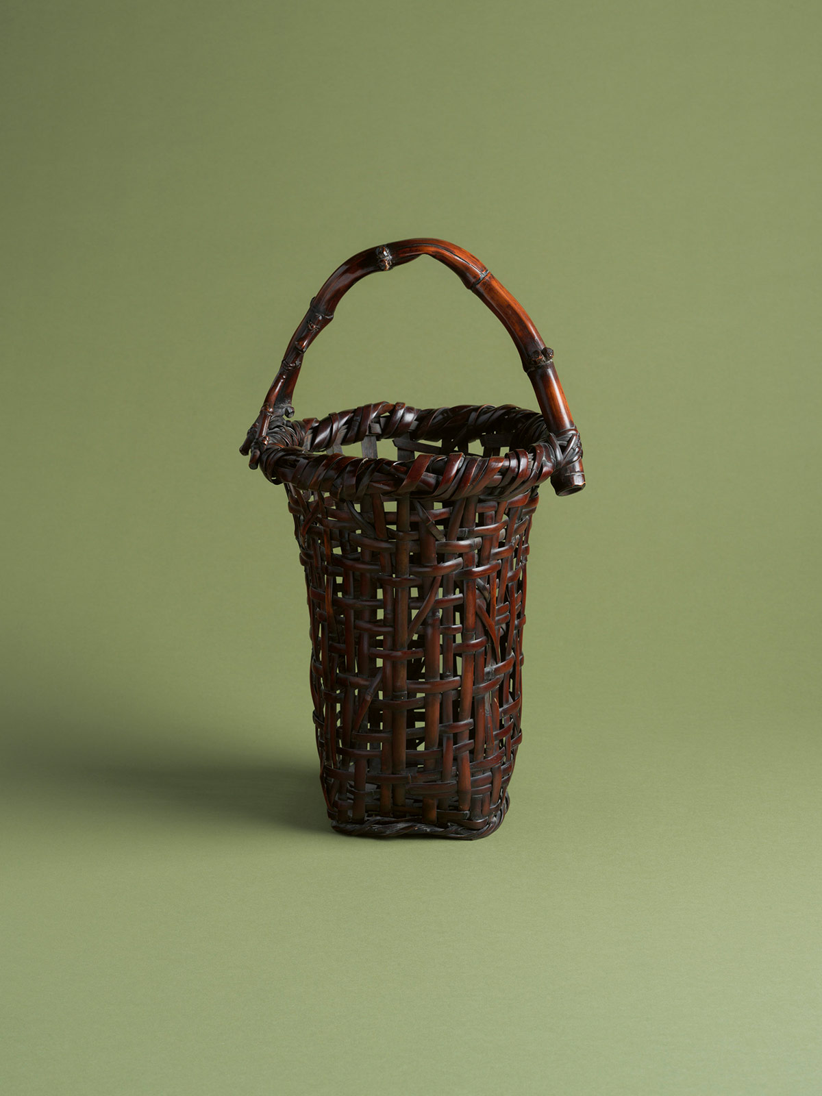 6. Unryū (Cloud Dragon) handled basket for flowers, ca. 1925 - 1937