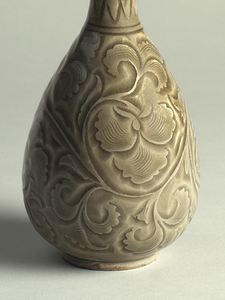 3. Celadon-glazed stoneware bottle